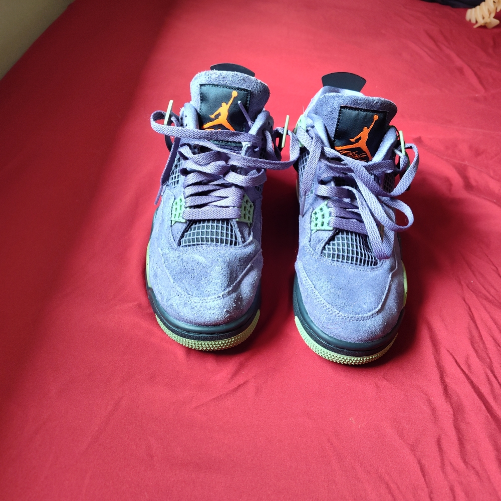 Jordan Purple and Orange Sneakers